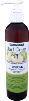 Tart Green Apple (Lickable, Kissable) Edible Massage Oil 8 fl oz (227 ml)