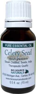 Celery Seed Pure Essential Oil with Analysis Report