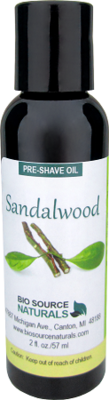 Sandalwood Preshave Oil  2 fl oz (60 ml)