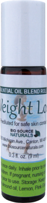 Weight Loss Essential Oil Blend - 0.3 fl oz (9 ml) Roll On