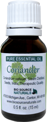Coriander Seed Pure Essential Oil with Analysis Report