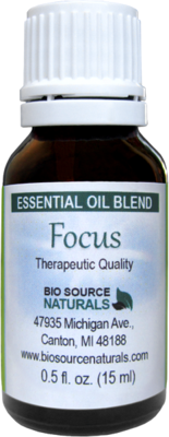 Focus Essential Oil Directions for Use Downloadable PDF File