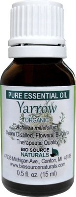 Yarrow, Organic Pure Essential Oil - Bulgarian - with Analysis Report