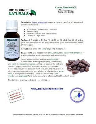 Cocoa Absolute Oil Product Bulletin