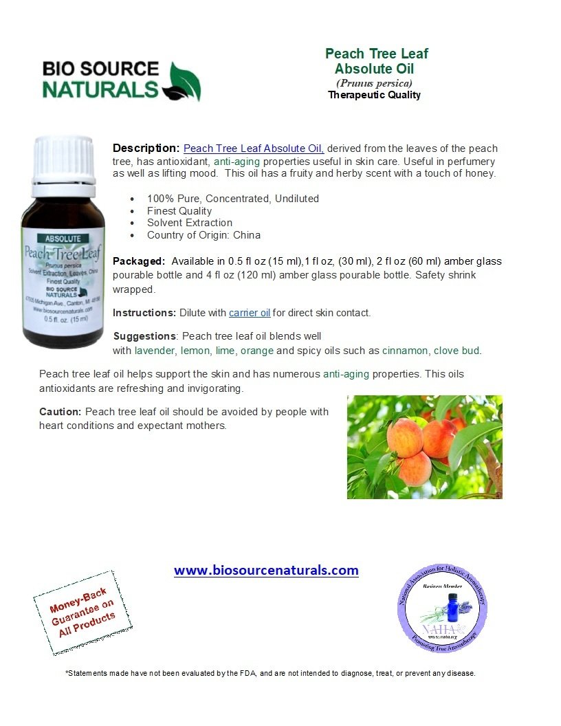 Peach Tree Leaf Absolute Oil Product Bulletin