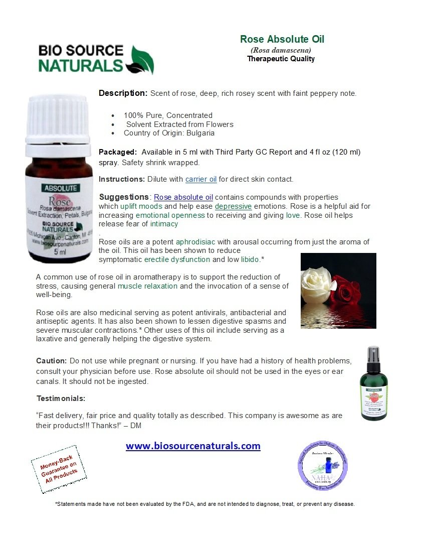 Rose Absolute Oil - Bulgaria Product Bulletin