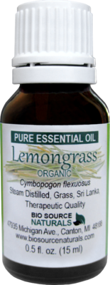 Lemongrass, Organic Pure Essential Oil