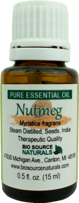 Nutmeg Pure Essential Oil with Analysis Report