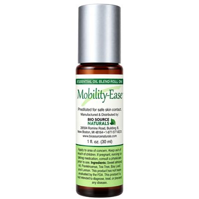 Mobility Ease Essential Oil Blend Roll-On | Includes 12 EFT Tapping Scripts, Affirmations &amp; Journal Prompts for Mind-Body Support