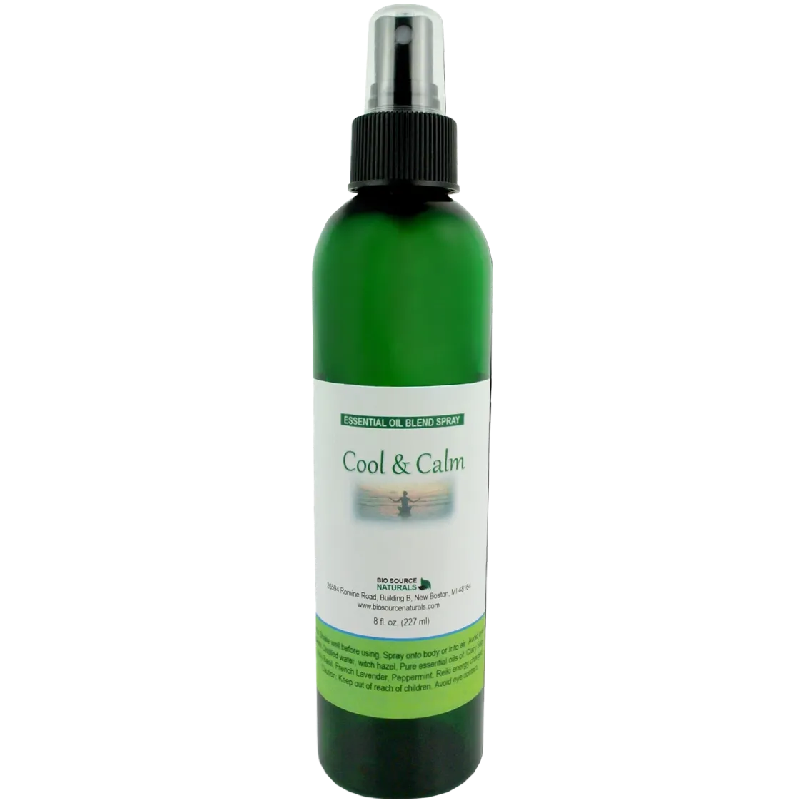 Cool &amp; Calm Essential Oil Blend Spray- 8 fl oz (227 ml) | Includes 19 EFT Tapping Scripts, Affirmations &amp; Journal Prompts for Mind-Body Support
