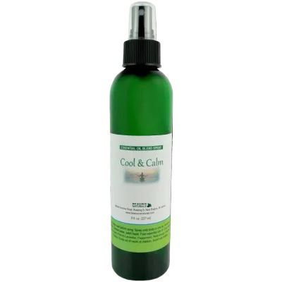 Cool &amp; Calm Essential Oil Blend Spray- 8 fl oz (227 ml) | Includes 19 EFT Tapping Scripts, Affirmations &amp; Journal Prompts for Mind-Body Support
