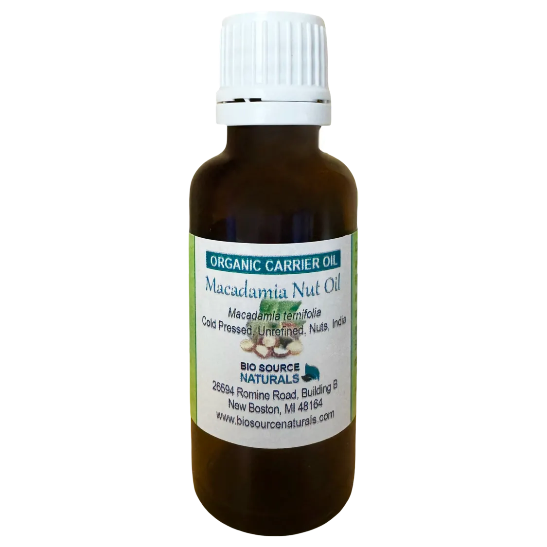 Macadamia Nut, Organic Carrier Oil - 1 fl oz (30 ml)