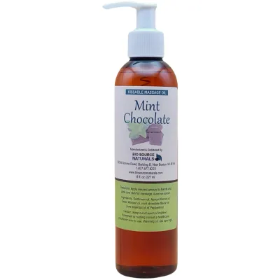 Mint Chocolate Kissable Massage Oil Bottle – BioSource Naturals