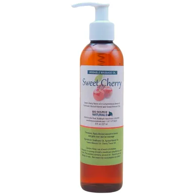 Sweet Cherry Kissable Massage Oil Bottle – BioSource Naturals