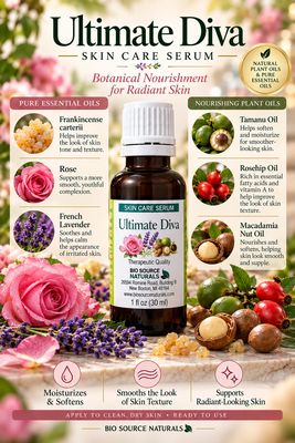 Ultimate Diva Skin Care Serum 1 fl oz / 30 ml -  Aromatherapy - Therapeutic Quality