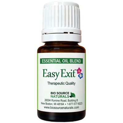 Easy Exit Essential Oil Blend  |  Multiple Sizes | Includes 6 EFT Tapping Scripts, Affirmations &amp; Journal Prompts for Mind-Body Support