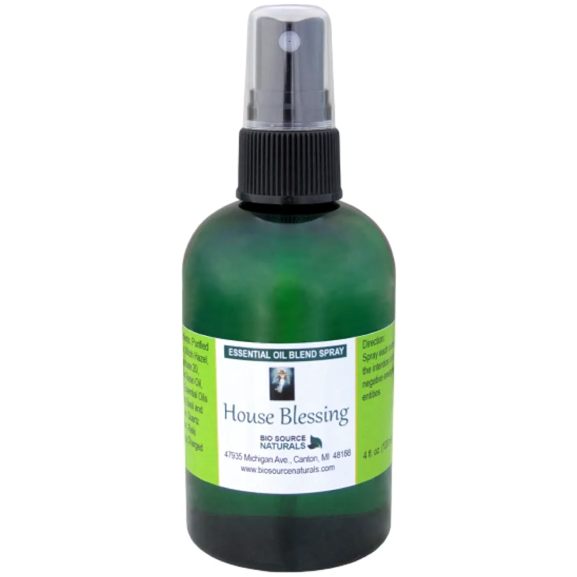House Blessing Essential Oil Blend Spray - 4 fl oz (120 ml) | Includes 10 EFT Tapping Scripts, Affirmations &amp; Journal Prompts for Mind-Body Support
