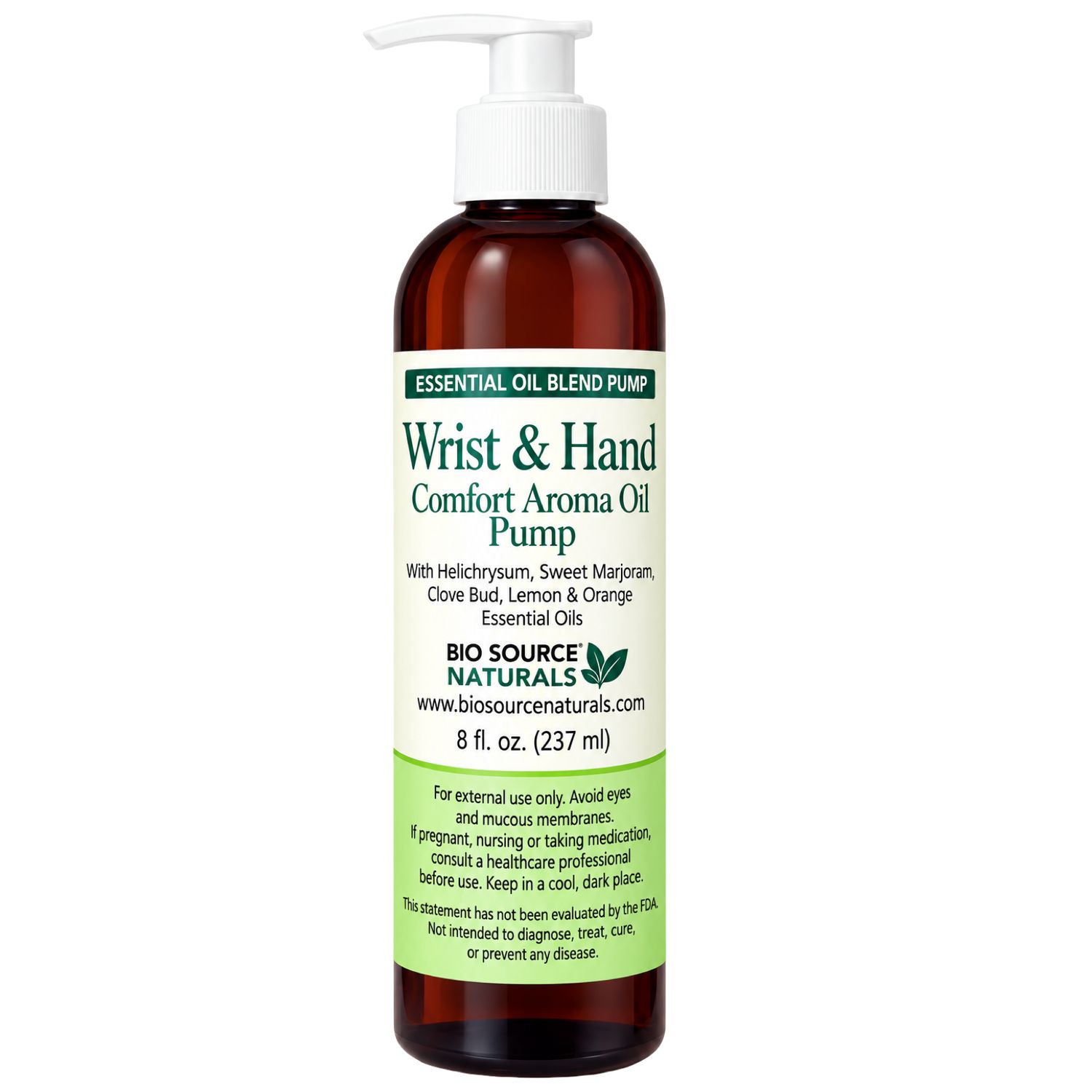 Wrist and Hand Comfort Aroma Essential Oil Blend Pump | Includes 12 EFT Tapping Scripts, Affirmations &amp; Journal Prompts for Mind-Body Support