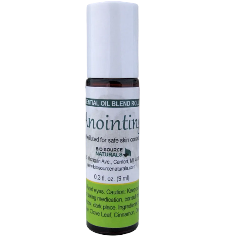 Anointing Essential Oil Blend Roll-On -0.3 fl oz (9 ml) Amber Glass Roll-On Bottle w/ Stainless Steel Roller Ball and Cap with Digital Bonus Bundle