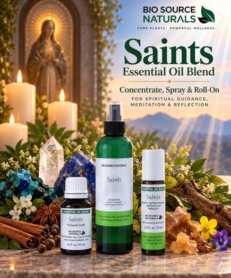 Saints Essential Oil Blend Roll-On -0.3 fl oz (9 ml) Amber Glass Roll-On Bottle with Stainless Steel Roller Ball and Cap with Digital Bonus Bundle