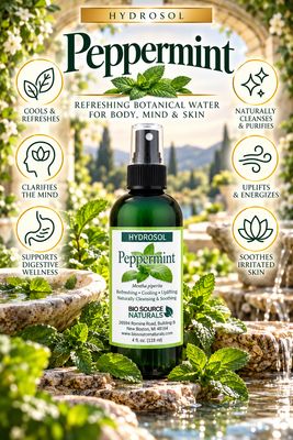 Hydrosol  Peppermint Spray - 4 fl oz (120 ml)