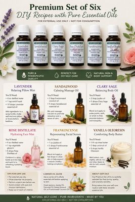 Premium Essential Oils Set of Six