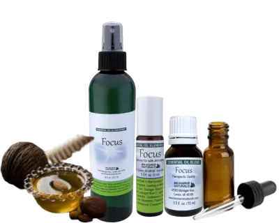 Focus Essential Oil Blend  Collection (Specially Priced For Gift Giving) | Includes 3 EFT Tapping Scripts, Affirmations &amp; Journal Prompts for Body-Mind Healing