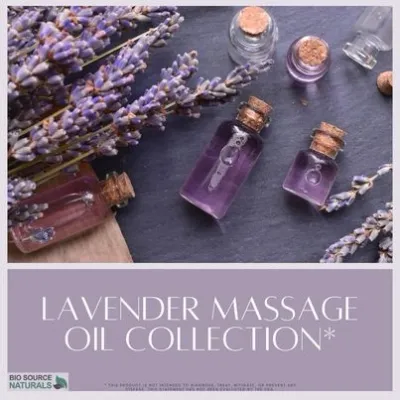 Lavender Massage Oil Collection – Calming Aromatherapy Gift Set (4 Bottles)