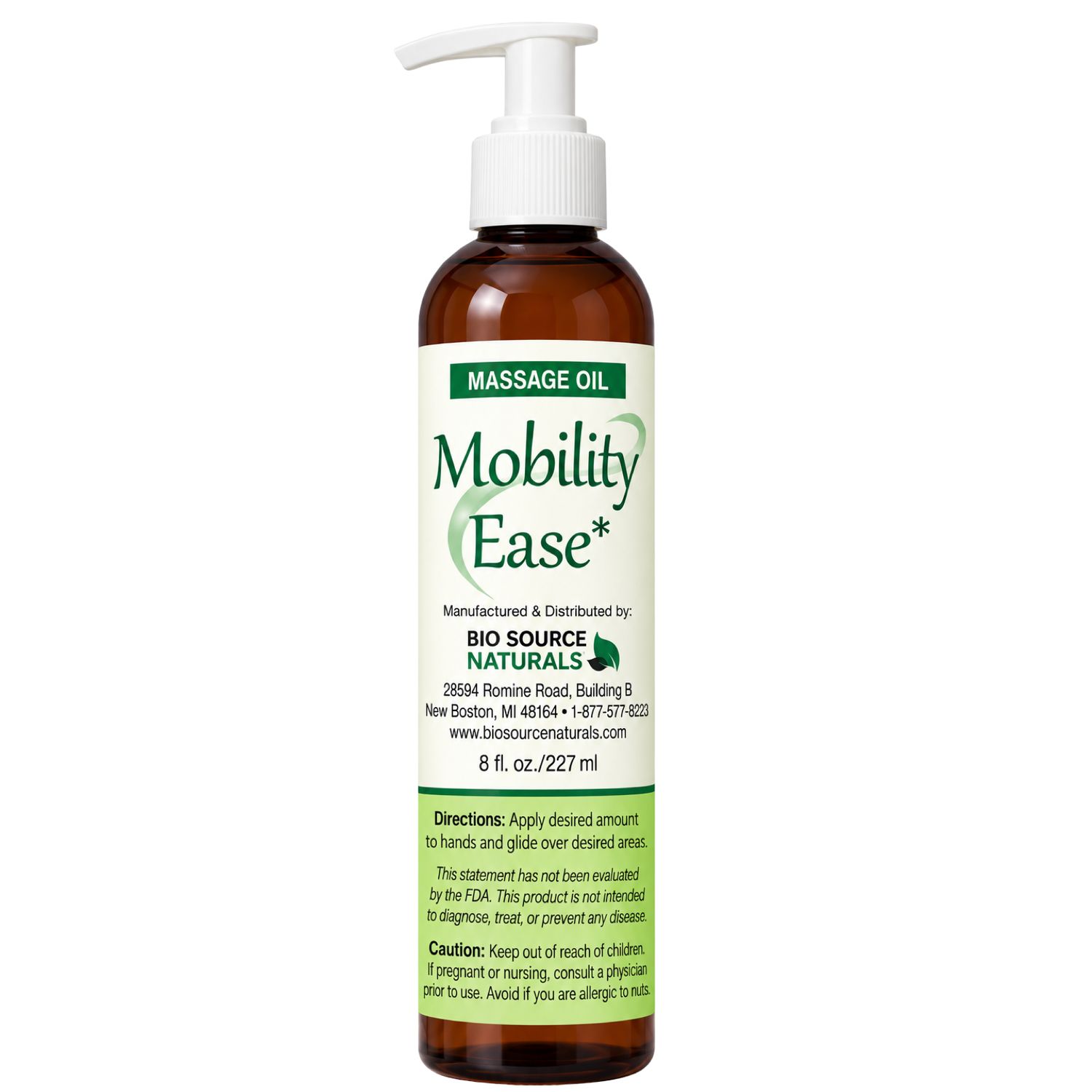 Mobility Ease Essential Oil Blend Massage Oil | Includes 12 EFT Tapping Scripts, Affirmations &amp; Journal Prompts for Mind-Body Support 8 fl. oz. (227 ml)