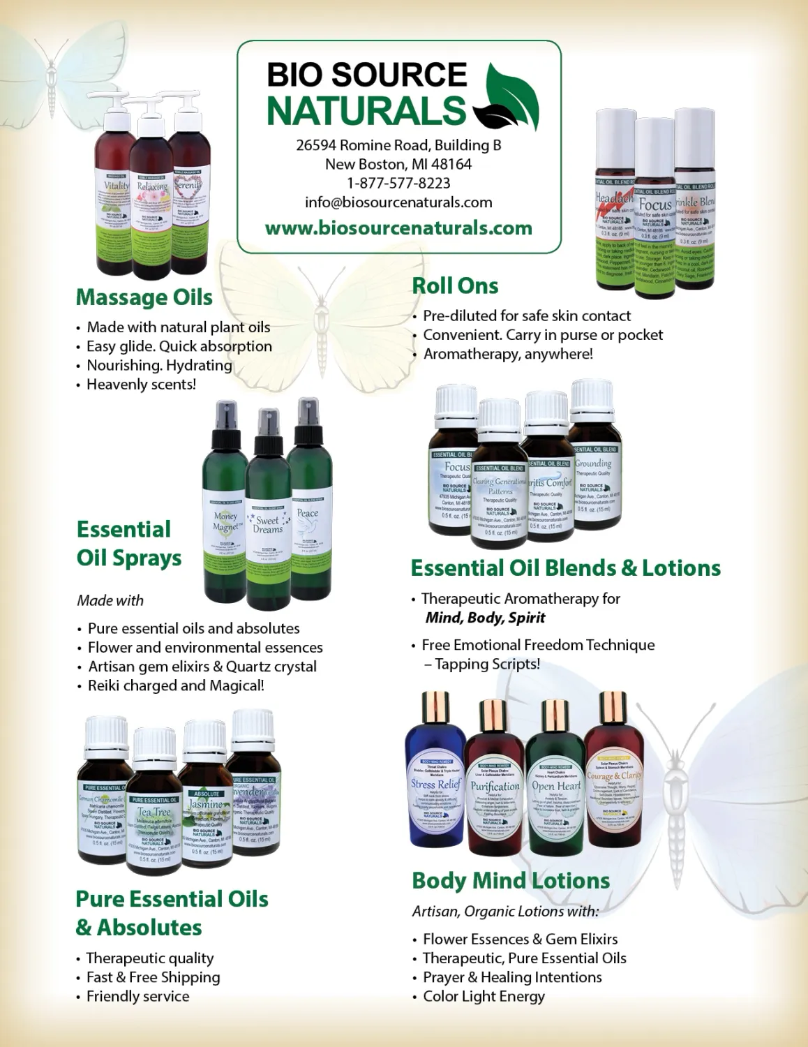 Bio Source Naturals Product Line Bulletins