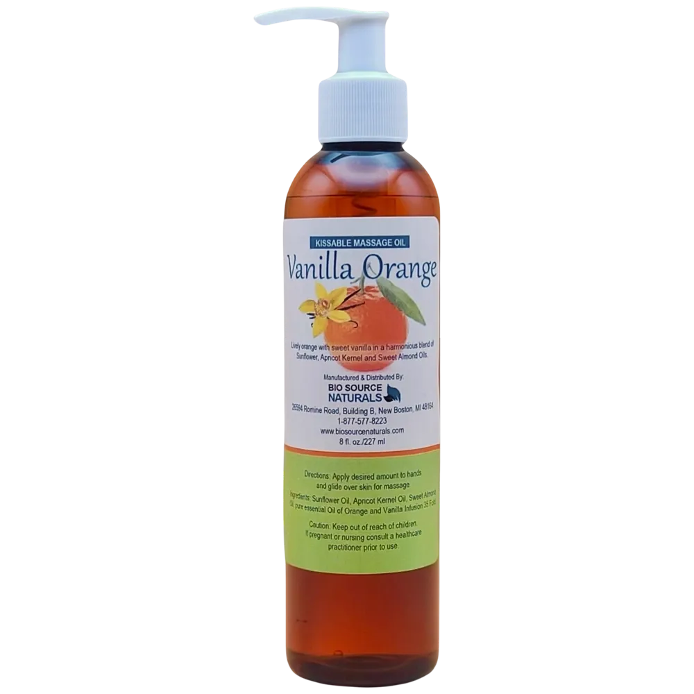 Vanilla Orange Kissable Massage Oil – Romantic Citrus-Infused Aromatherapy
