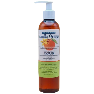 Vanilla Orange Kissable Massage Oil – Romantic Citrus-Infused Aromatherapy