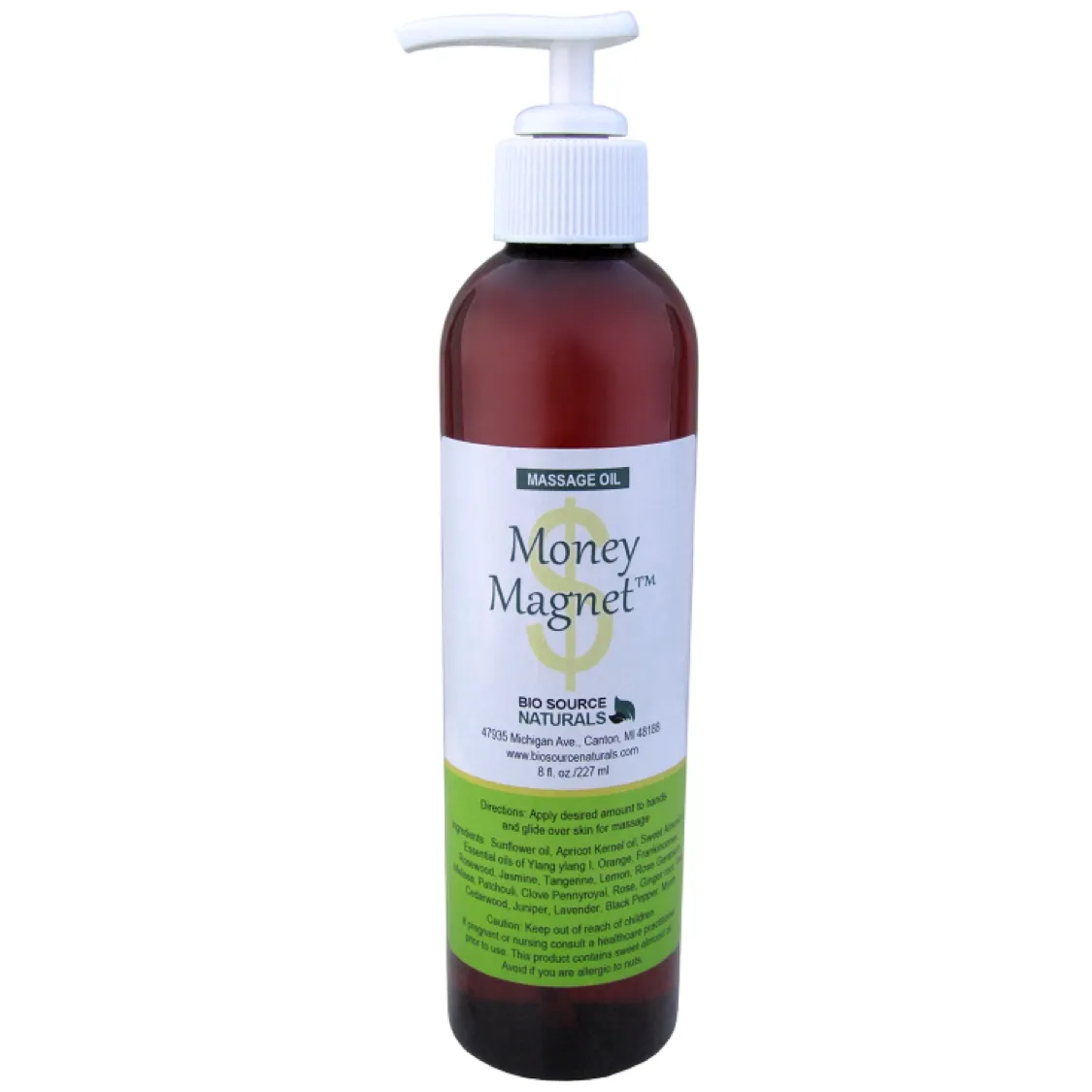 Money Magnet Massage Oil 8 fl oz with Digital Bonus Bundle