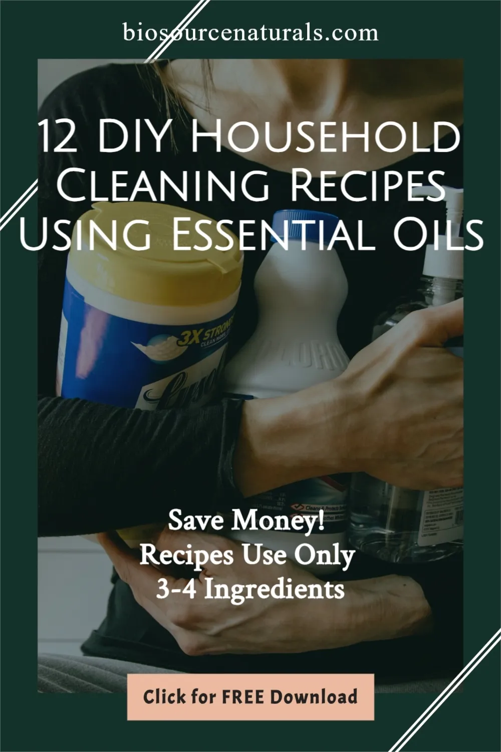 _12 DIY Household Cleaning Recipes Using Essential Oils -FREE DOWNLOAD