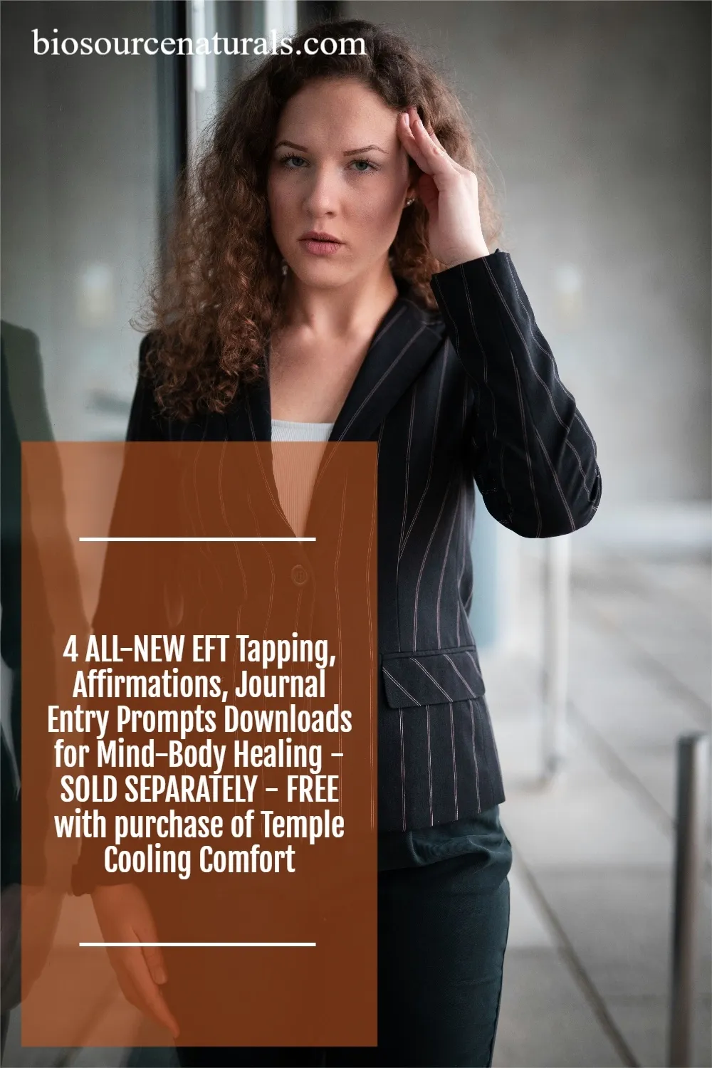 4 ALL-NEW EFT Tapping, Affirmations, Journal Entry Prompts Downloads for Mind-Body Healing - SOLD SEPARATELY - FREE with purchase of any Temple Cooling Comfort