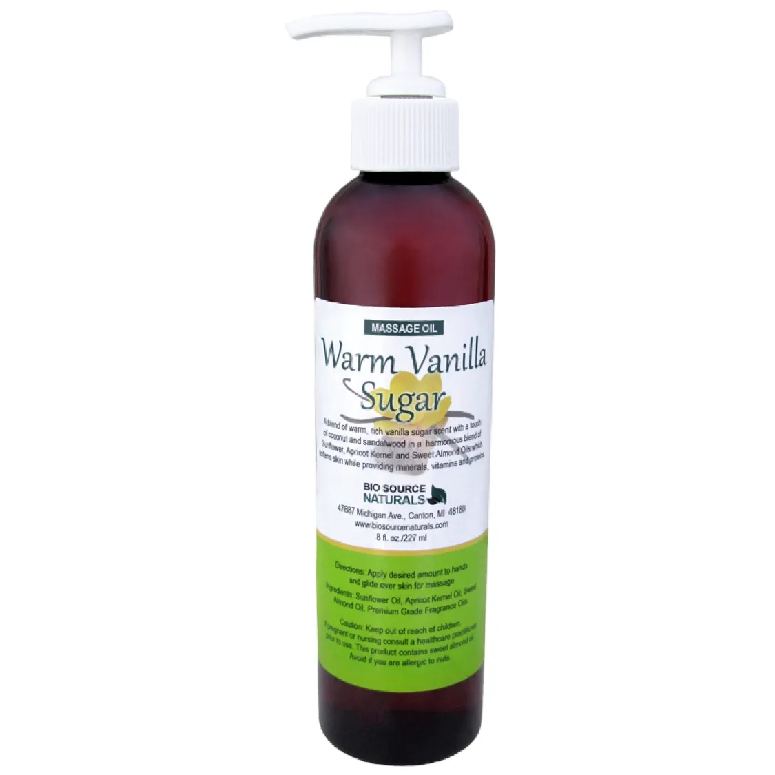 Warm Vanilla Sugar Massage Oil/Personal Fragrance Oil 8 fl oz (227 ml)