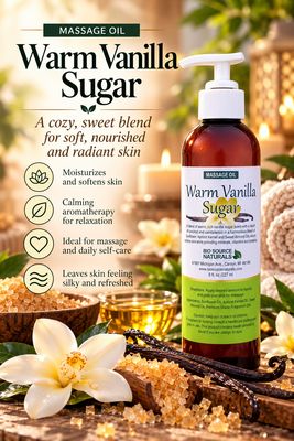 Warm Vanilla Sugar Massage Oil/Personal Fragrance Oil 8 fl oz (227 ml)