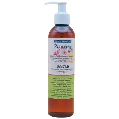 Relaxing Kissable Massage Oil Bottle – BioSource Naturals