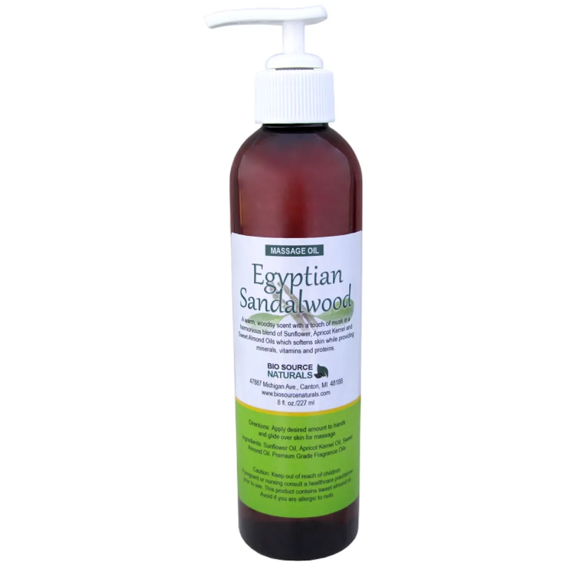 Egyptian Sandalwood Massage Oil/Personal Fragrance Oil 8 fl oz (227 ml)