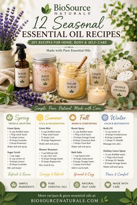 12 Seasonal Essential Oil Recipes for Every Season - ​FREE Download