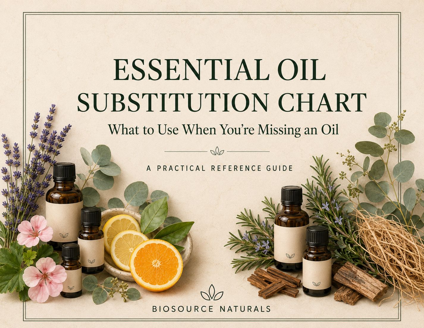 Essential Oil Substitution Chart Free Download