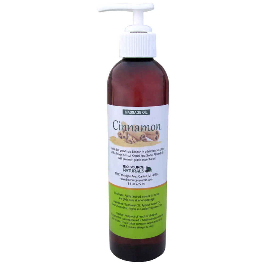 Cinnamon Massage Oil/Personal Fragrance 8 fl oz (227 ml)