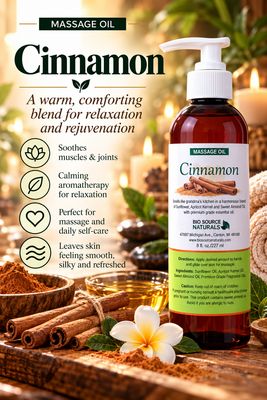 Cinnamon Massage Oil/Personal Fragrance 8 fl oz (227 ml)