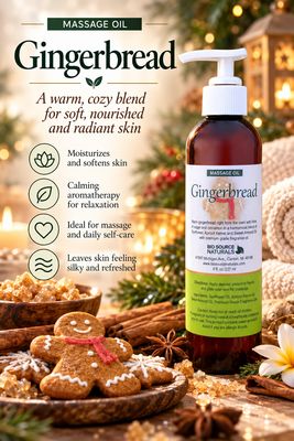 Gingerbread Massage Oil/Personal Fragrance Oil 8 fl oz (227 ml)