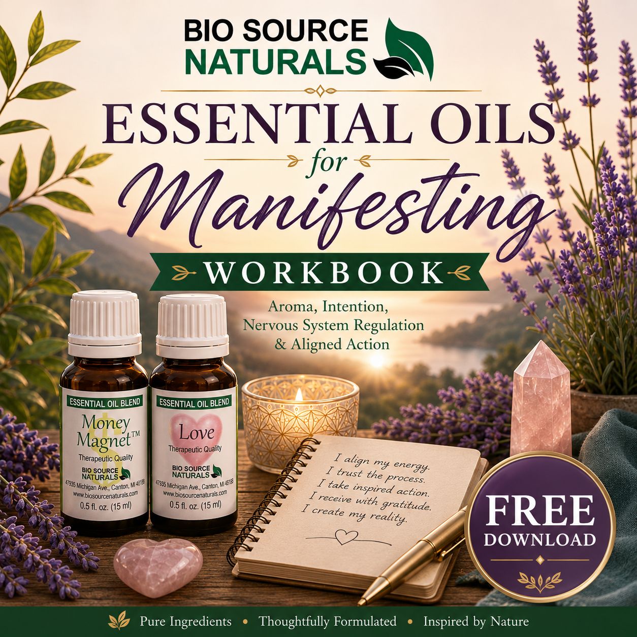 _Essential Oils for Manifesting Workbook – Free Download