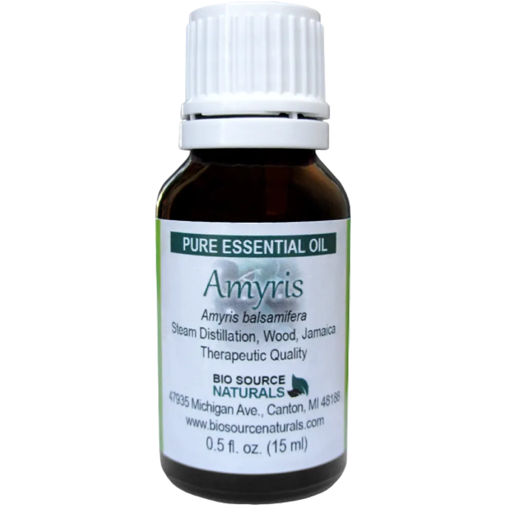 Amyris Pure Essential Oil with Analysis Report &amp; Free Affirmation Digital Card