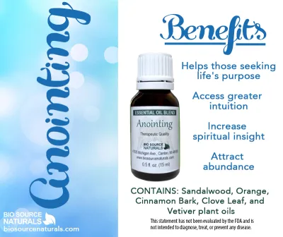 Anointing Essential Oil Blend Product Bulletin