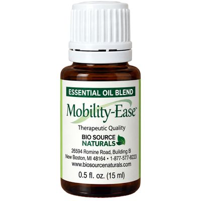 Mobility Ease Essential Oil Blend – Multiple Sizes | Includes 12 EFT Tapping Scripts, Affirmations &amp; Journal Prompts for Mind-Body Support