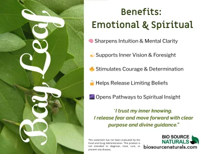 Bay Leaf - Laurel Leaf Pure Essential Oil with Free Affirmation Digital Card