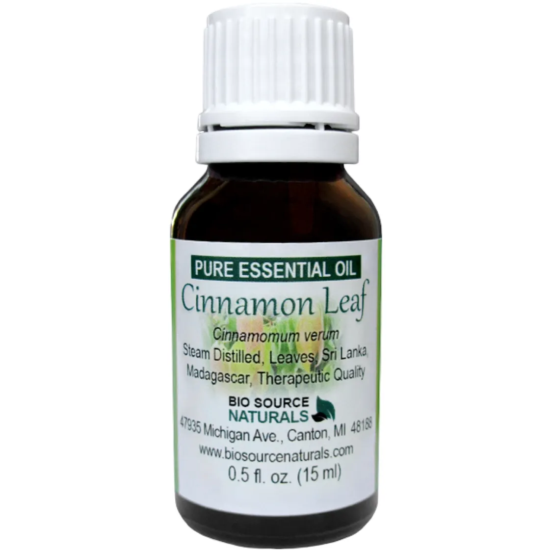 Cinnamon Leaf Pure Essential Oil with Analysis Report &amp; Free Affirmation Digital Card